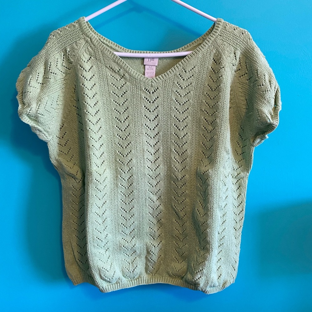 Petite knit tee